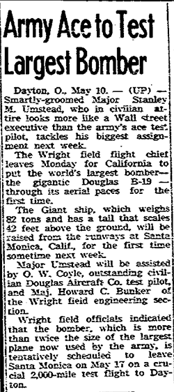 Zanesville (OH) Sunday Times-Signal, May 11, 1941 (Source: Woodling)