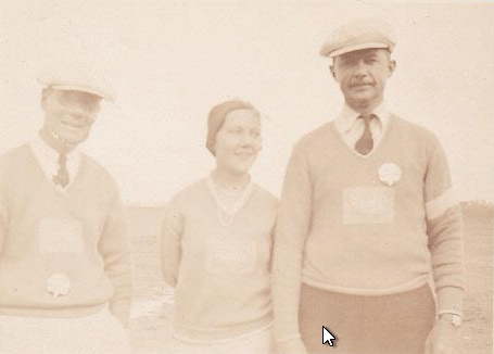 Charles Lienesch (R) With Patty Willis and Doc Kincaide, Ca. 1930s (Source: Web)
