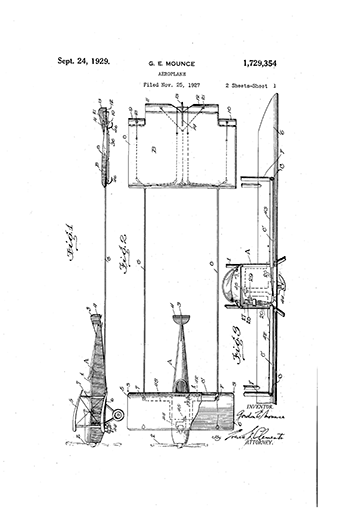 Mounce, 1927 Patent, Drawing I (Source: Web)