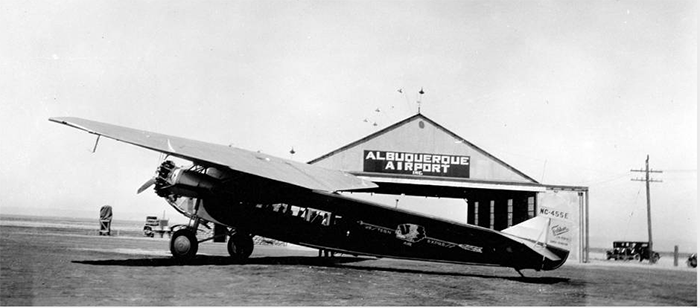 Fokker F-10A NC455E, Albuquerque, NM, Ca. 1929 (Source: Link)