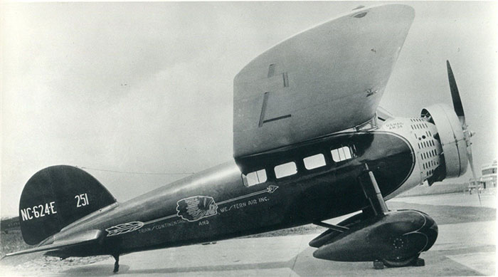 Lockheed Vega NC624E, Ca. 1930 (Source: Kalina)