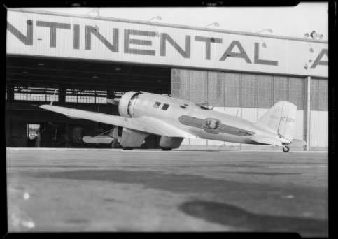 Northrop Alpha NC947Y, Glendale, CA, 1931 (Source: USC)