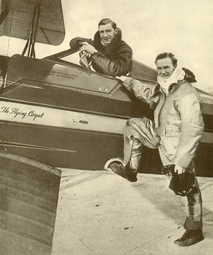 Moye Stephens (L) & Richard Halliburton, Circa 1930 (Source: Halliburton)